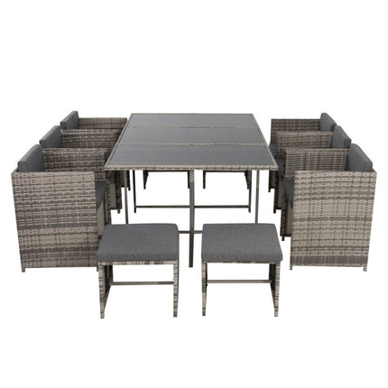 Rectangular Marble-Effect Table.