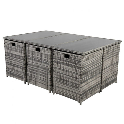 Rectangular Marble-Effect Table.