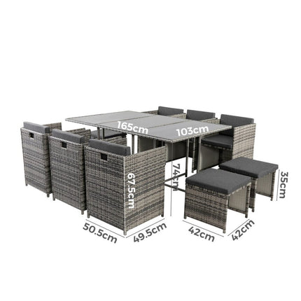 Rectangular Marble-Effect Table.