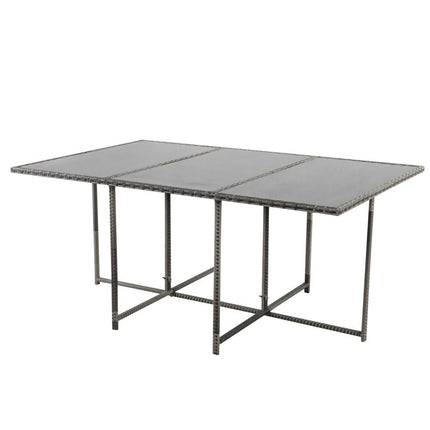 Rectangular Marble-Effect Table.