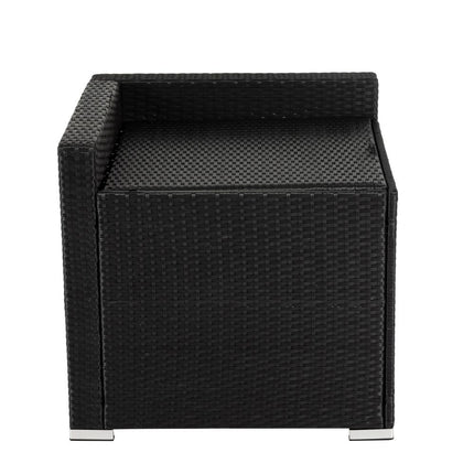 6PCS Outdoor Modular Lounge Sofa Coogee-Black.