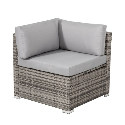 Outdoor PE Wicker Storage Box Garden 320L-Grey.