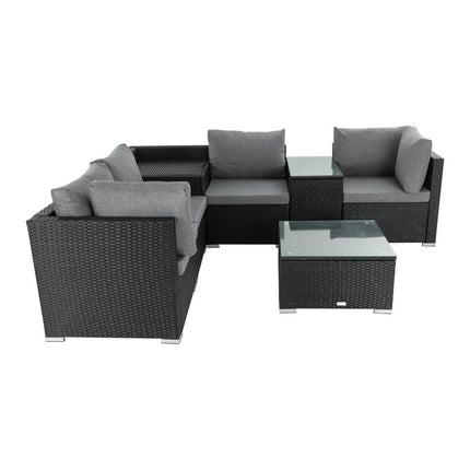 Rectangular Marble-Effect Table.