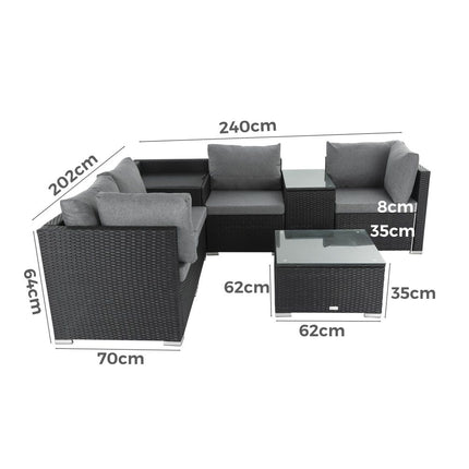 Rectangular Marble-Effect Table.