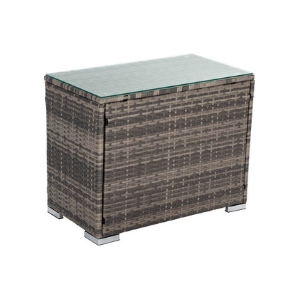 Rectangular Marble-Effect Table.