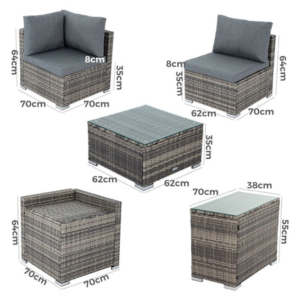 Rectangular Marble-Effect Table.