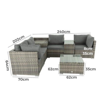 Rectangular Marble-Effect Table.