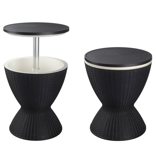 Garden Ice Cooler Table (Black).