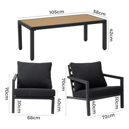 Clara Noir Side Table.