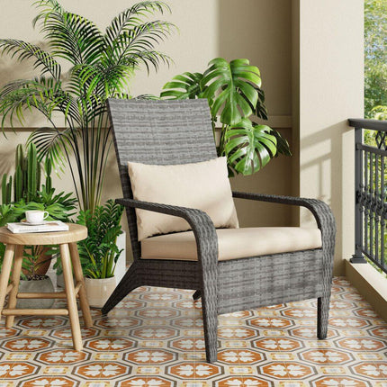 Coastal Weave Reclining Armchair with Bonus Cushion Covers.