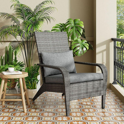 Coastal Weave Reclining Armchair with Bonus Cushion Covers.