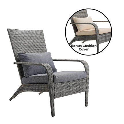 Coastal Weave Reclining Armchair with Bonus Cushion Covers.