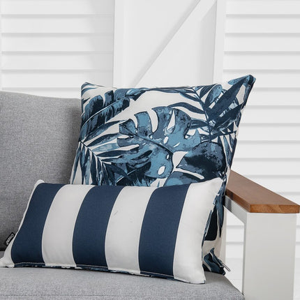 Dual-Sided Square Outdoor Throw Pillow.