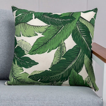 Dual-Sided Square Outdoor Throw Pillow.