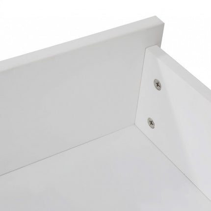 2 x Wooden Bed Frame Storage Trundle Drawers-White.