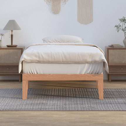 Single Size Warm Wooden Natural Bed Base Frame – King Single.