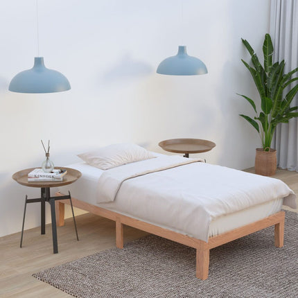 Single Size Warm Wooden Natural Bed Base Frame – King Single.