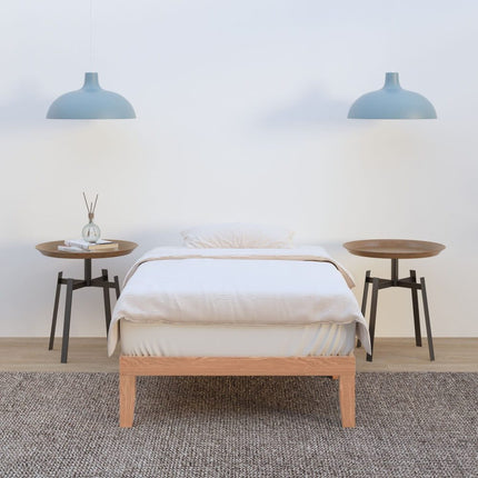 Single Size Warm Wooden Natural Bed Base Frame – King Single.