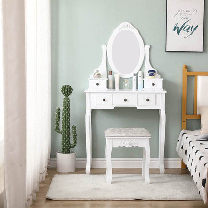 Removable Bathroom Side Cabinet Toilet Caddy with Storage Drawers- White.