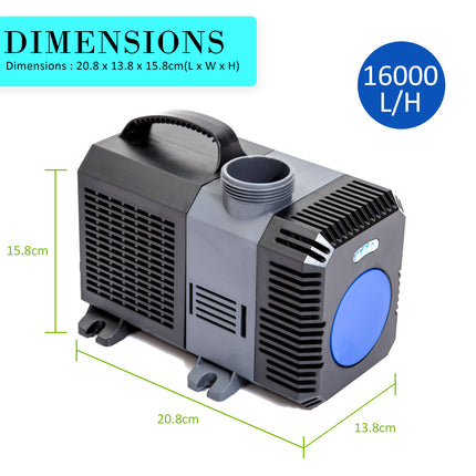 Combo Aquarium Garden Filter 10000L/H + Submersible Water Pump 16000L/H.