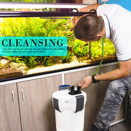 Aquarium UV Light External Canister Filter 1400L/H + Media Kit.