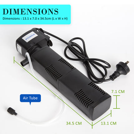 Aquarium Submersible Filter Pond Pump 1600L/H 35W 2.5m.
