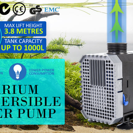 Aquarium Submersible Pond Water Pump 5000L/H 80W 3.8m.
