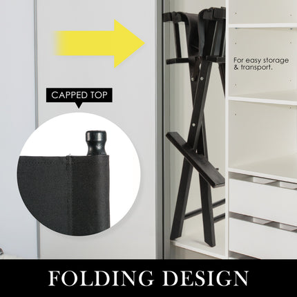 2X Director Movie Folding Tall Chair 76cm DARK HUMOR.