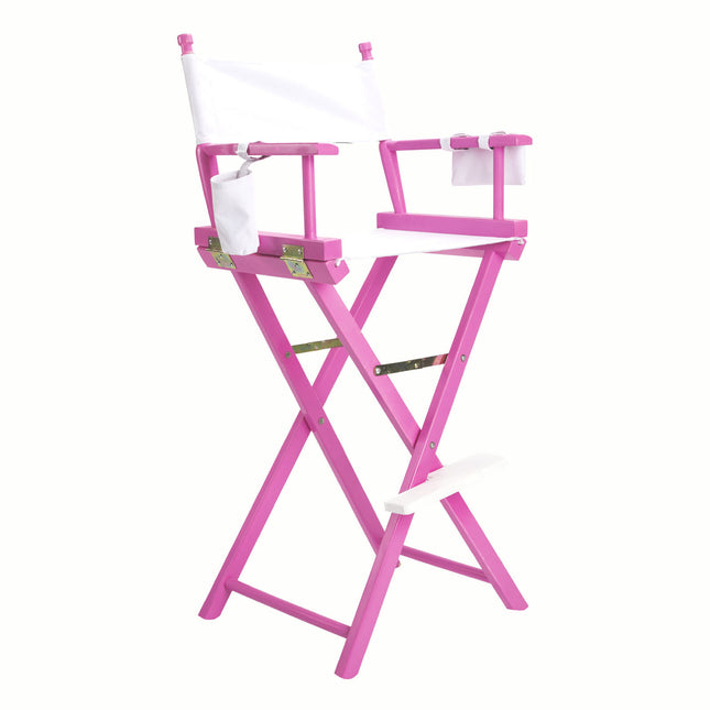 Director Movie Folding Tall Chair 76cm PINK HUMOR.