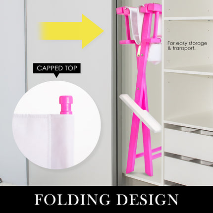 Director Movie Folding Tall Chair 76cm PINK HUMOR.
