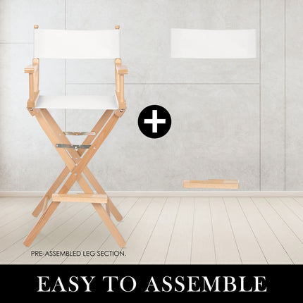 Director Movie Folding Tall Chair 76cm Beech WOOD HUMOR.