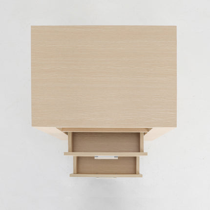2X Bedside Table Side Storage Cabinet Nightstand Bedroom 2 Drawer 1 Shelf ZURI OAK.