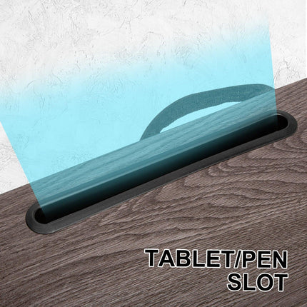 Lap Desk Laptop Stand Phone Tablet Holder Mousepad Cushioned Lapdesk IRON GREY OAK.