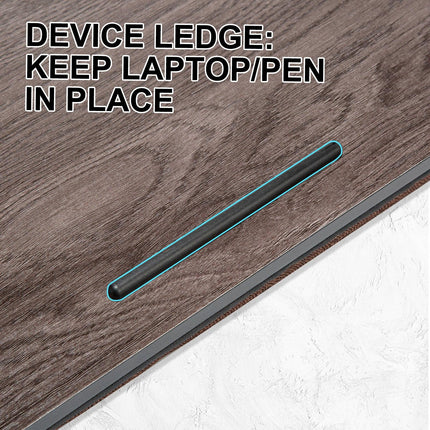 Lap Desk Laptop Stand Phone Tablet Holder Mousepad Cushioned Lapdesk IRON GREY OAK.