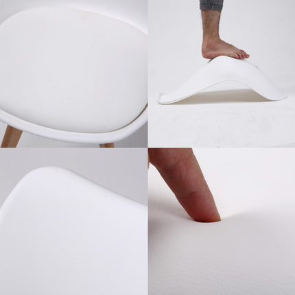 4X Retro Dining Cafe Chair Padded Seat WHITE.