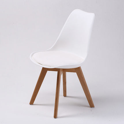 4X Retro Dining Cafe Chair Padded Seat WHITE.