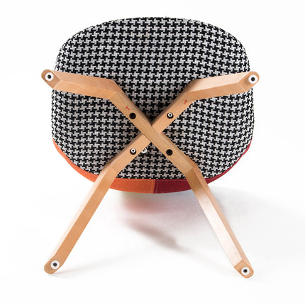 4X Retro Dining Cafe Chair Padded Seat MULTI COLOUR.