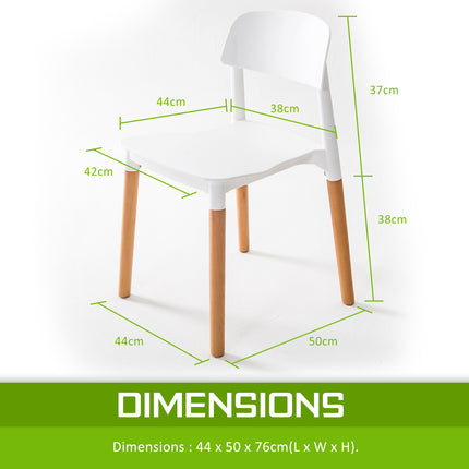 2X Retro Belloch Stackable Dining Cafe Chair WHITE.