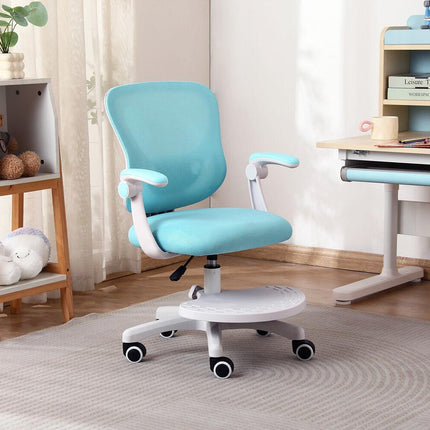 Kids Desk Chair - Children Office Study Seat with Footrest CILO - Blue.