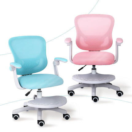 Kids Desk Chair - Children Office Study Seat with Footrest CILO - Blue.