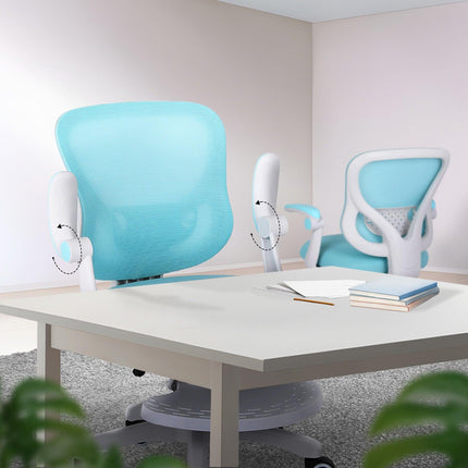 Kids Desk Chair - Children Office Study Seat with Footrest CILO - Blue.