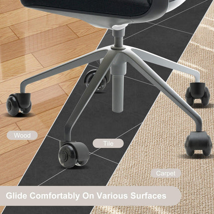 5X 2'' Twin Wheel Office Chair Casters - Slient Smooth, 11x22mm Stem.