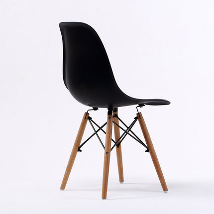 2X Retro Dining Cafe Chair DSW BLACK.
