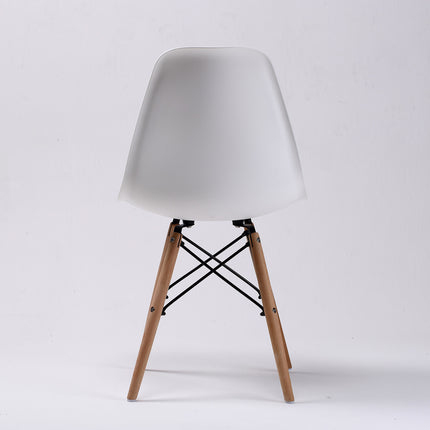 4X Retro Dining Cafe Chair DSW WHITE.