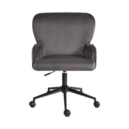 Desk Armchair - Home Office Swivel Chair Adjustable Height Seat PLUME GREY.
