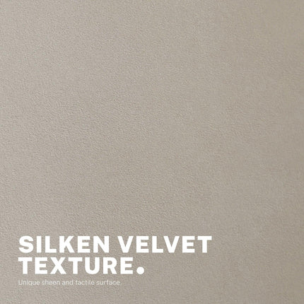 Office Desk Chair - Velvet Home Office Swivel Computer Seat COVE CREAM.