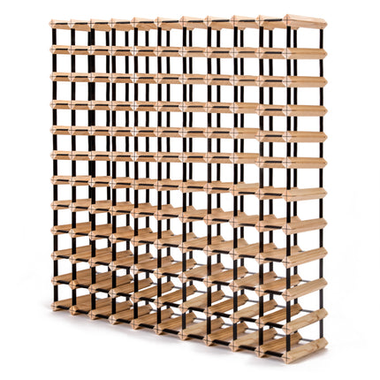 Timber Wine Rack Storage Cellar Organiser 120 Bottle.