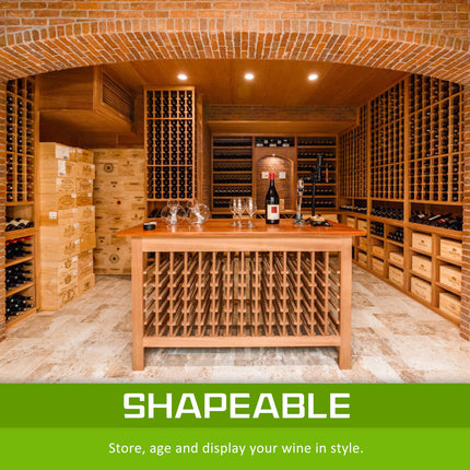Timber Wine Rack Storage Cellar Organiser 120 Bottle.