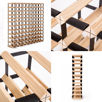 Timber Wine Rack Storage Cellar Organiser 120 Bottle.