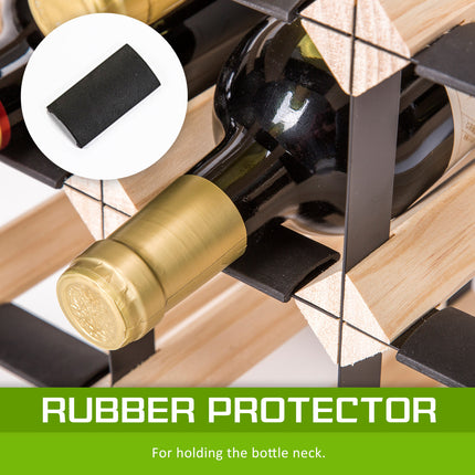 Timber Wine Rack Storage Cellar Organiser 120 Bottle.